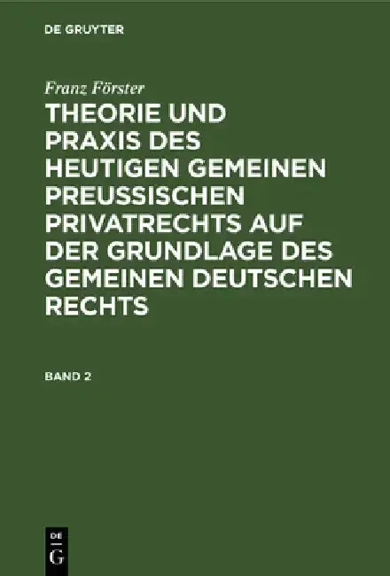 Cover of Franz Förster