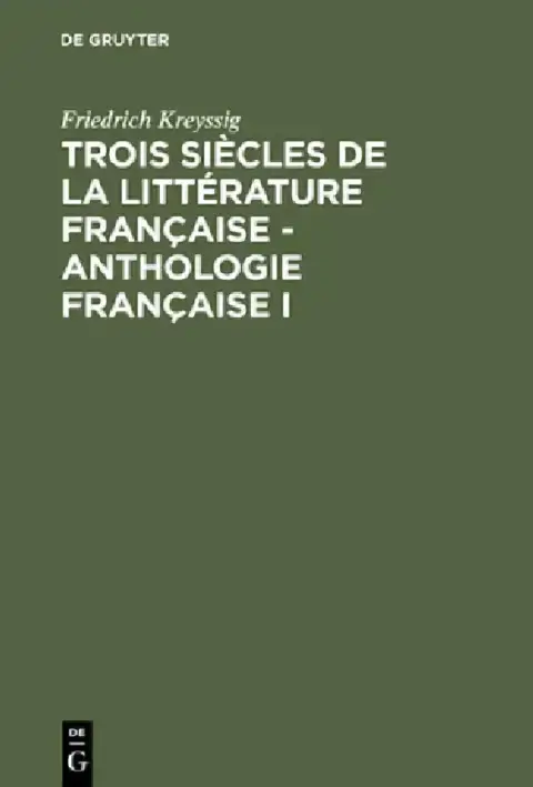 Cover of Anthologie Française I