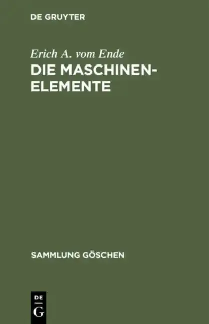 Cover of Die Maschinenelemente