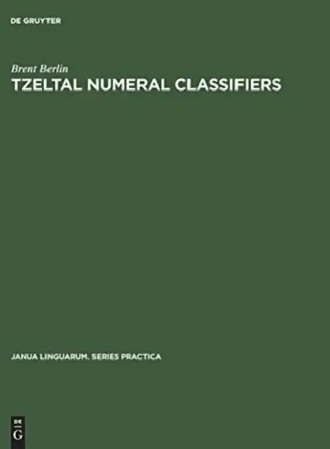 Cover of Tzeltal Numeral Classifiers