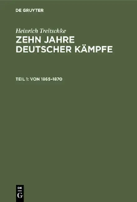 Cover of Von 1865-1870