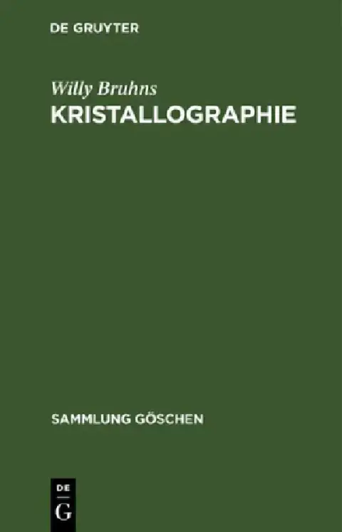 Cover of Kristallographie