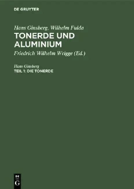 Cover of Die Tonerde