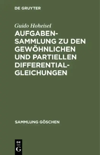 Cover of Aufgabensammlung Zu Den Gewöhnlichen Und Partiellen Differentialgleichungen