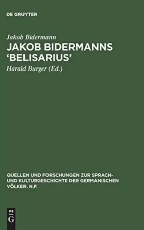 Cover of Jakob Bidermanns 'Belisarius'