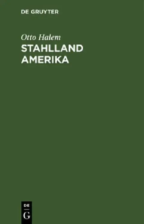 Cover of Stahlland Amerika