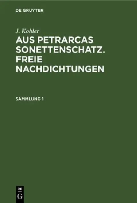 Cover of J. Kohler