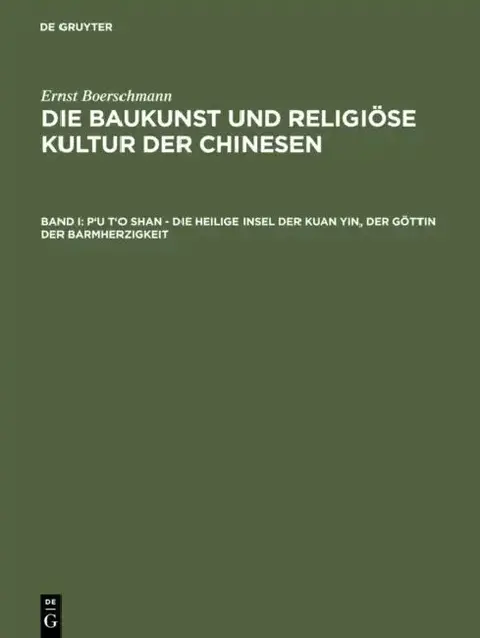 Cover of P'u t'o Shan - Die Heilige Insel Der Kuan Yin, Der Göttin Der Barmherzigkeit