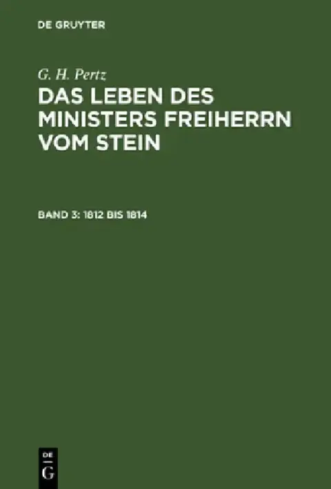 Cover of 1812 bis 1814