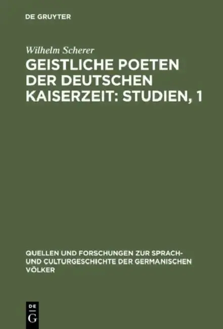 Cover of Geistliche Poeten der deutschen Kaiserzeit