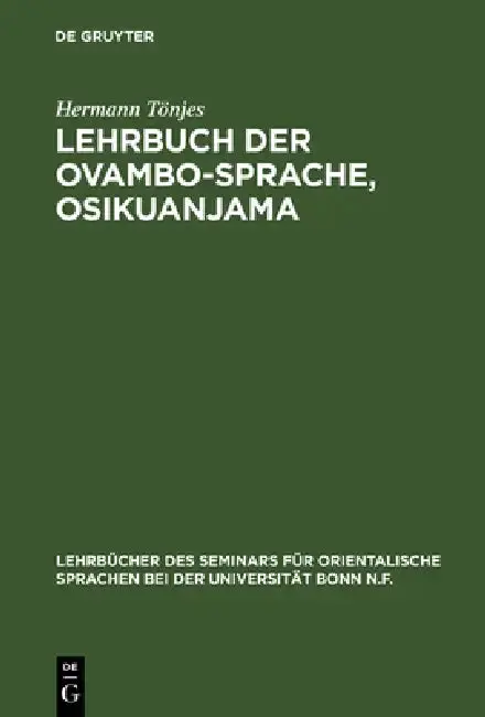Cover of Lehrbuch der Ovambo-Sprache, Osikuanjama