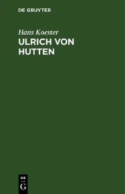 Cover of Ulrich von Hutten