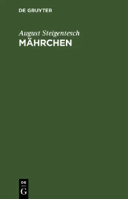 Cover of Mährchen