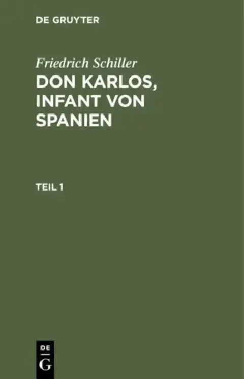 Cover of Friedrich Schiller