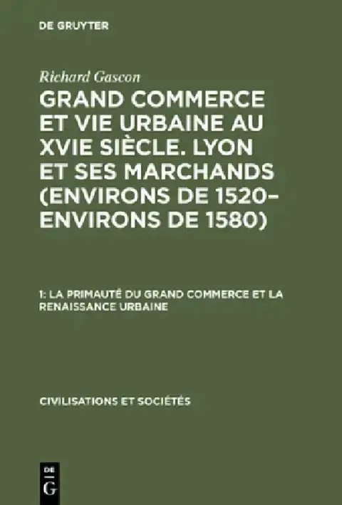 Cover of La Primauté Du Grand Commerce Et La Renaissance Urbaine