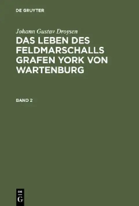 Cover of Johann Gustav Droysen