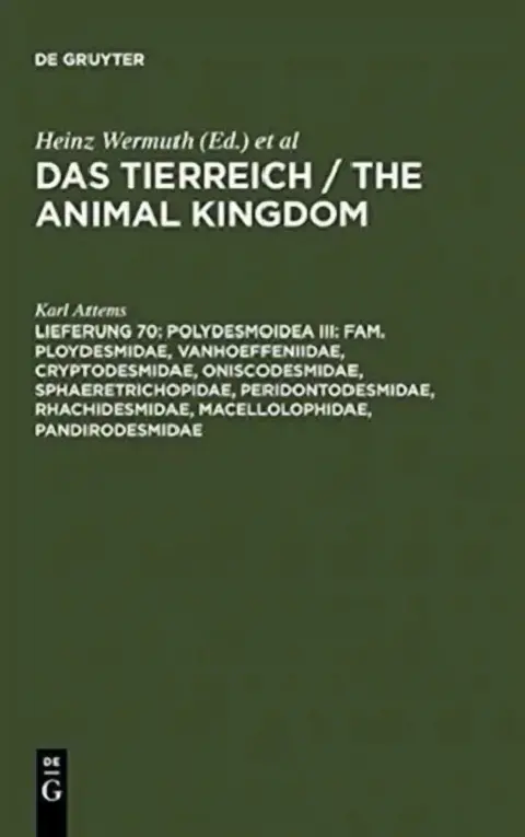 Cover of Polydesmoidea III