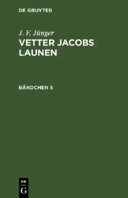 Cover of J. F. Jünger