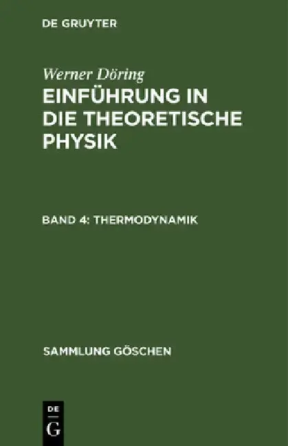 Cover of Thermodynamik