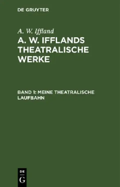 Cover of Meine Theatralische Laufbahn