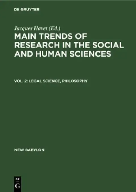 Cover of Legal Science, Philosophy