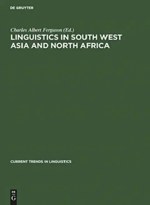 Cover of Linguistics in South West Asia and North Africa