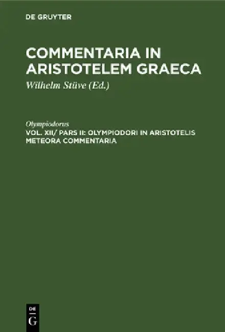Cover of Olympiodori in Aristotelis Meteora Commentaria