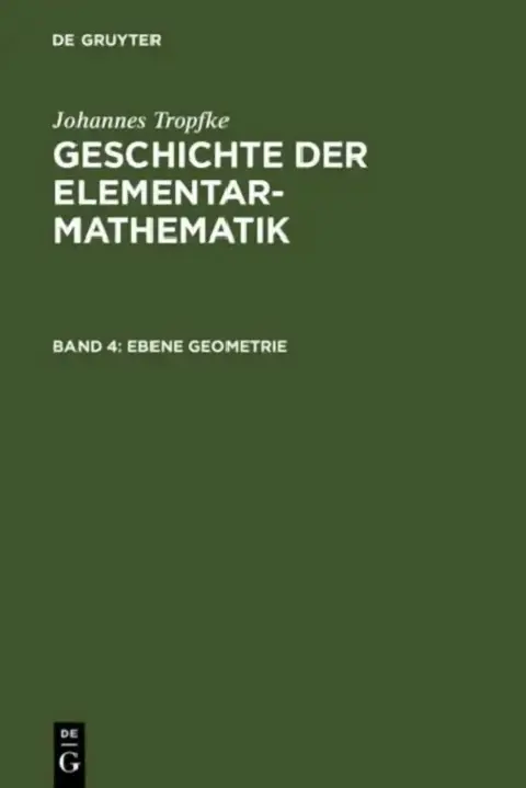 Cover of Ebene Geometrie