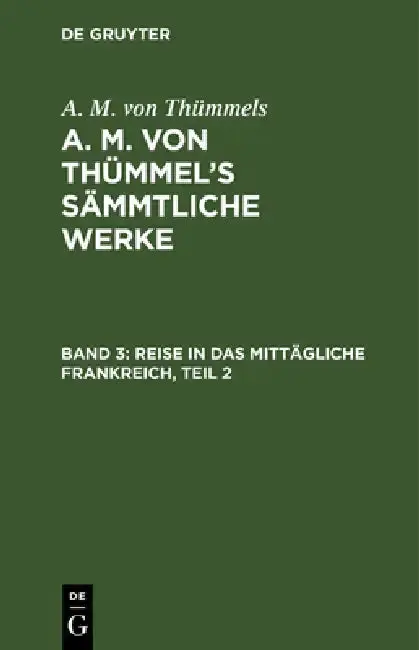 Cover of Reise in Das Mittägliche Frankreich, Teil 2
