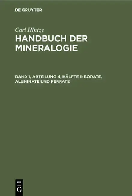 Cover of Borate, Aluminate Und Ferrate
