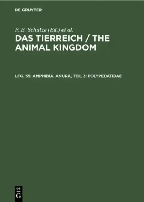 Cover of Amphibia. Anura, Teil 3