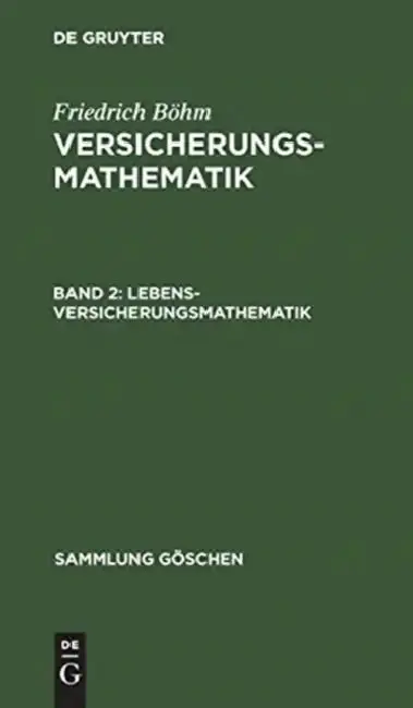Cover of Lebensversicherungsmathematik