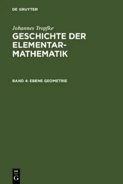 Cover of Ebene Geometrie