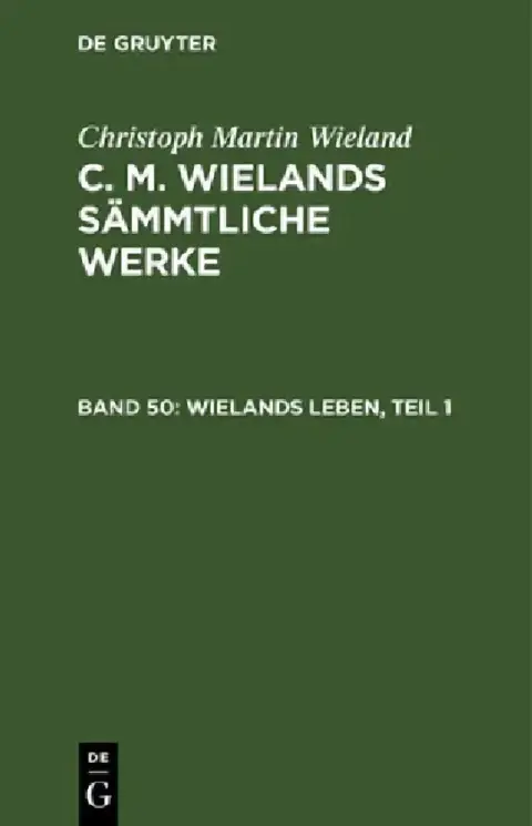 Cover of Wielands Leben, Teil 1