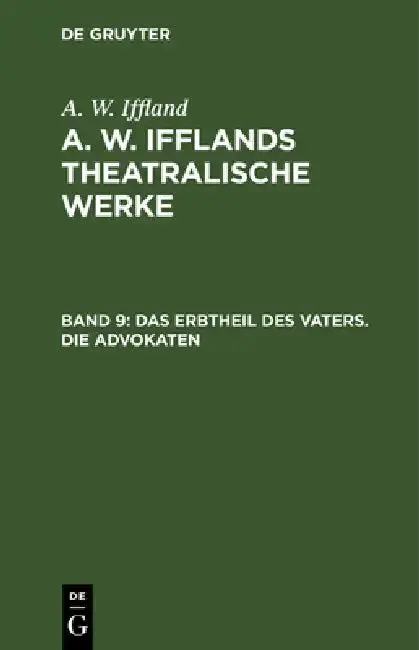 Cover of Das Erbtheil des Vaters. Die Advokaten