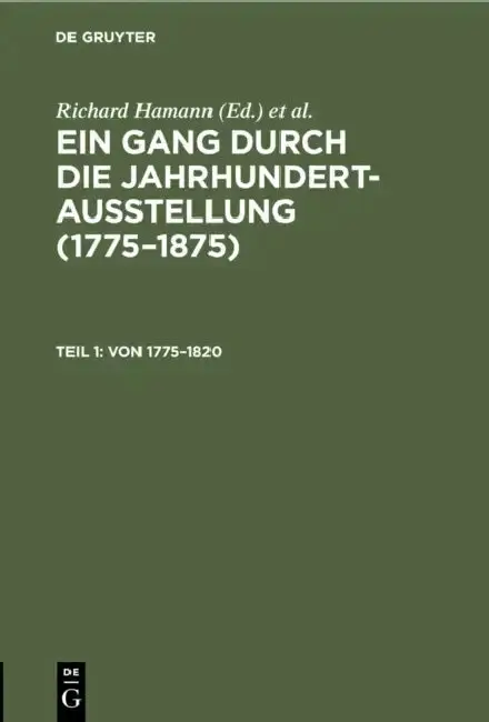 Cover of Von 1775-1820