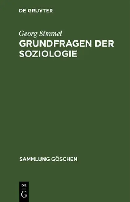 Cover of Grundfragen Der Soziologie