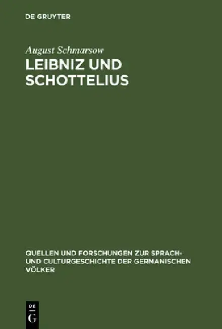 Cover of Leibniz und Schottelius