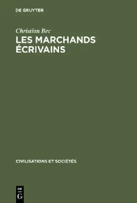 Cover of Les marchands écrivains