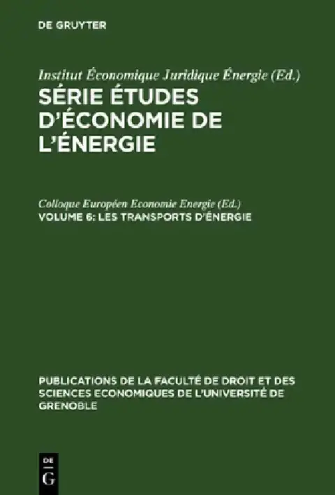 Cover of Les Transports d'Énergie