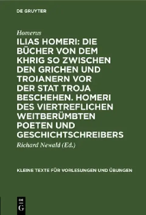 Cover of Ilias Homeri