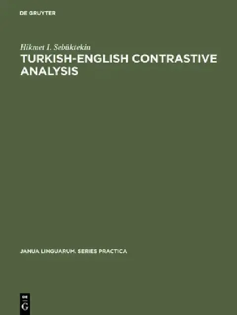 Cover of Turkish-English Contrastive Analysis
