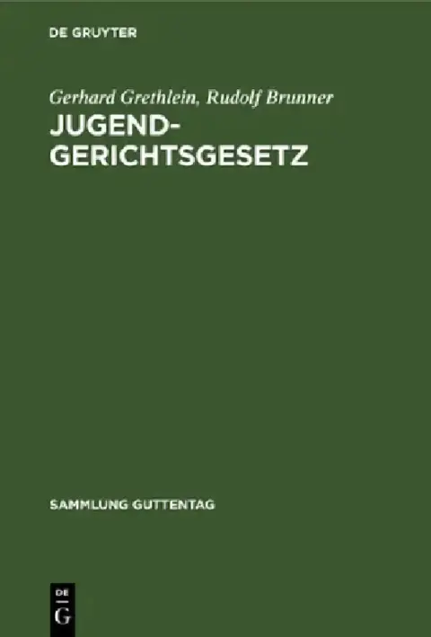 Cover of Jugendgerichtsgesetz