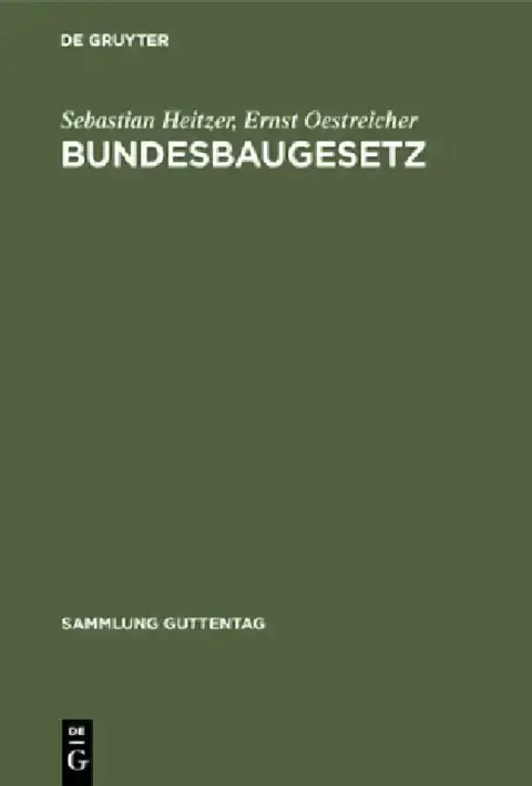 Cover of Bundesbaugesetz