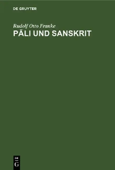 Cover of Pāli und Sanskrit