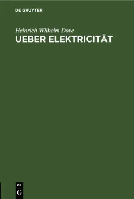 Cover of Ueber Elektricität