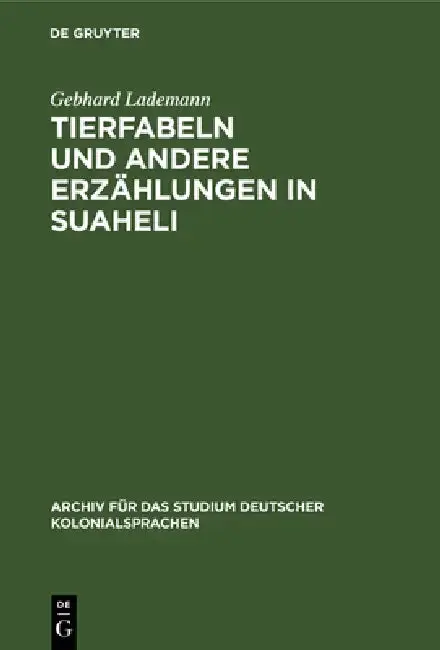 Cover of Tierfabeln Und Andere Erzählungen in Suaheli