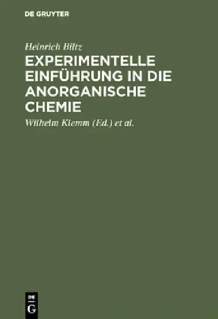 Cover of Experimentelle Einführung in die anorganische Chemie