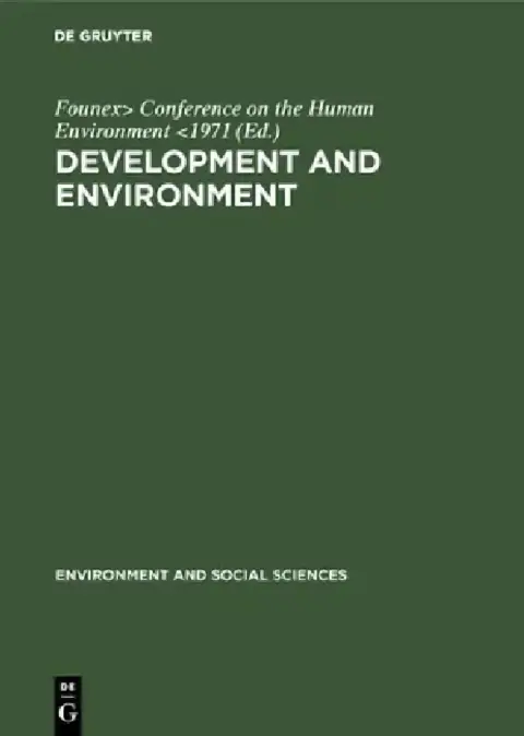 Cover of Development and environment