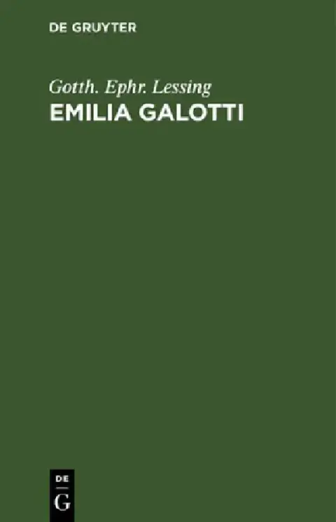 Cover of Emilia Galotti